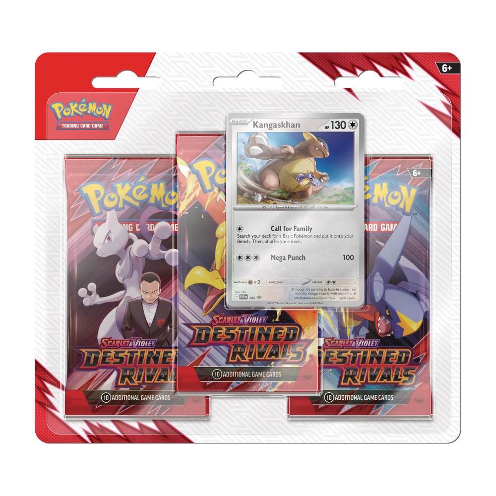 Pokémon TCG: Destined Rivals - Kangaskhan 3 - Pack Blister - GameOn.games