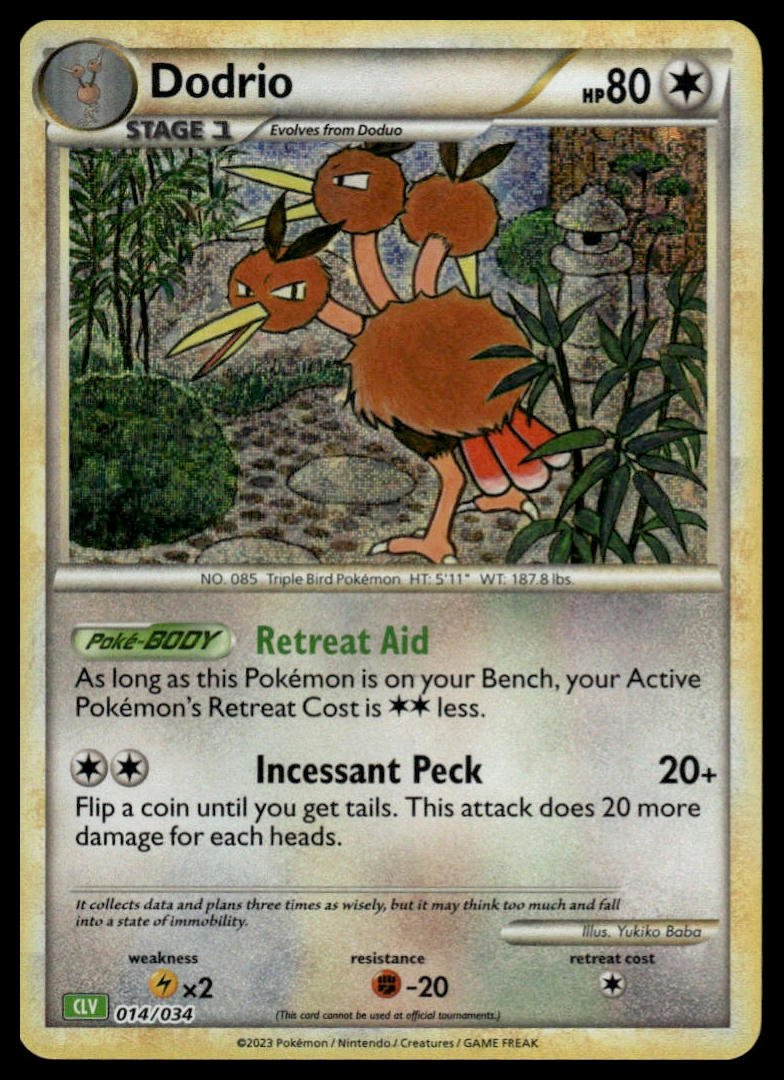 Pokémon TCG - Dodrio (Trading Card Game Classic 014 CLV) - GameOn.games