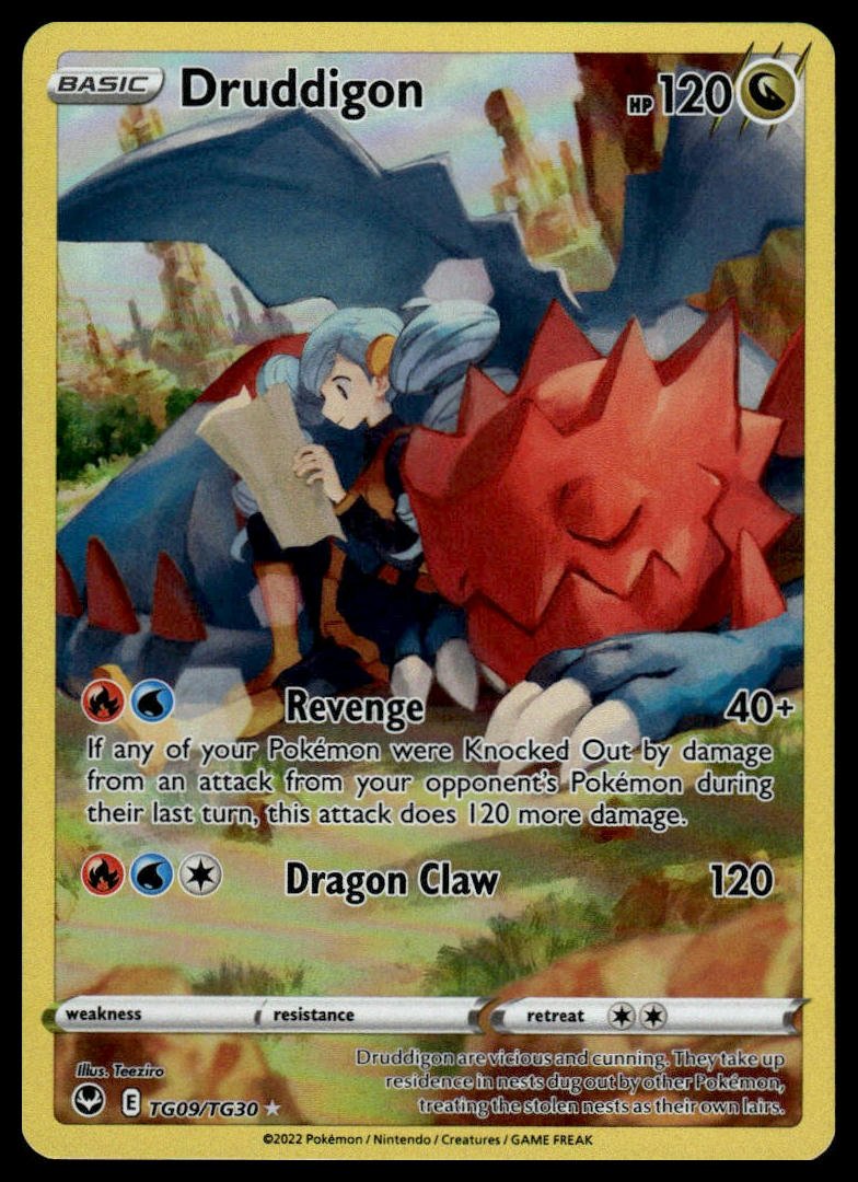 Pokémon TCG - Druddigon (Silver Tempest TG09) - GameOn.games