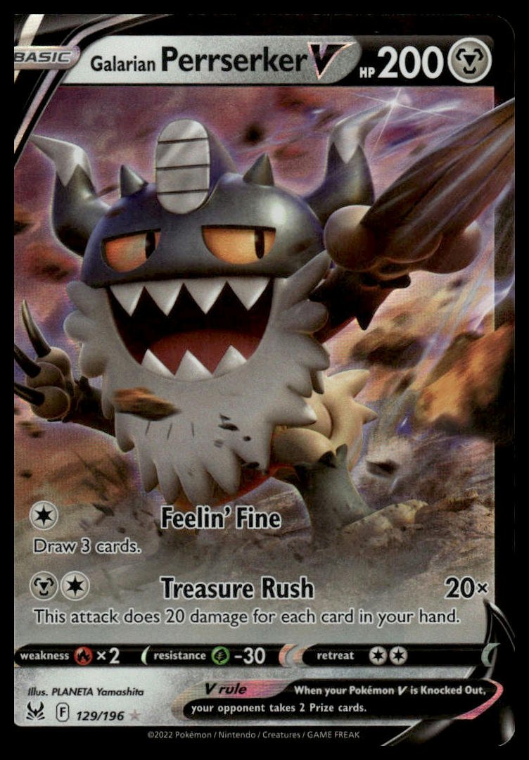 Pokémon TCG - Galarian Perrserker V (Lost Origin 129) - GameOn.games