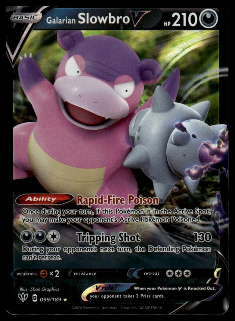 Pokémon TCG - Galarian Slowbro V (Darkness Ablaze 99) - GameOn.games