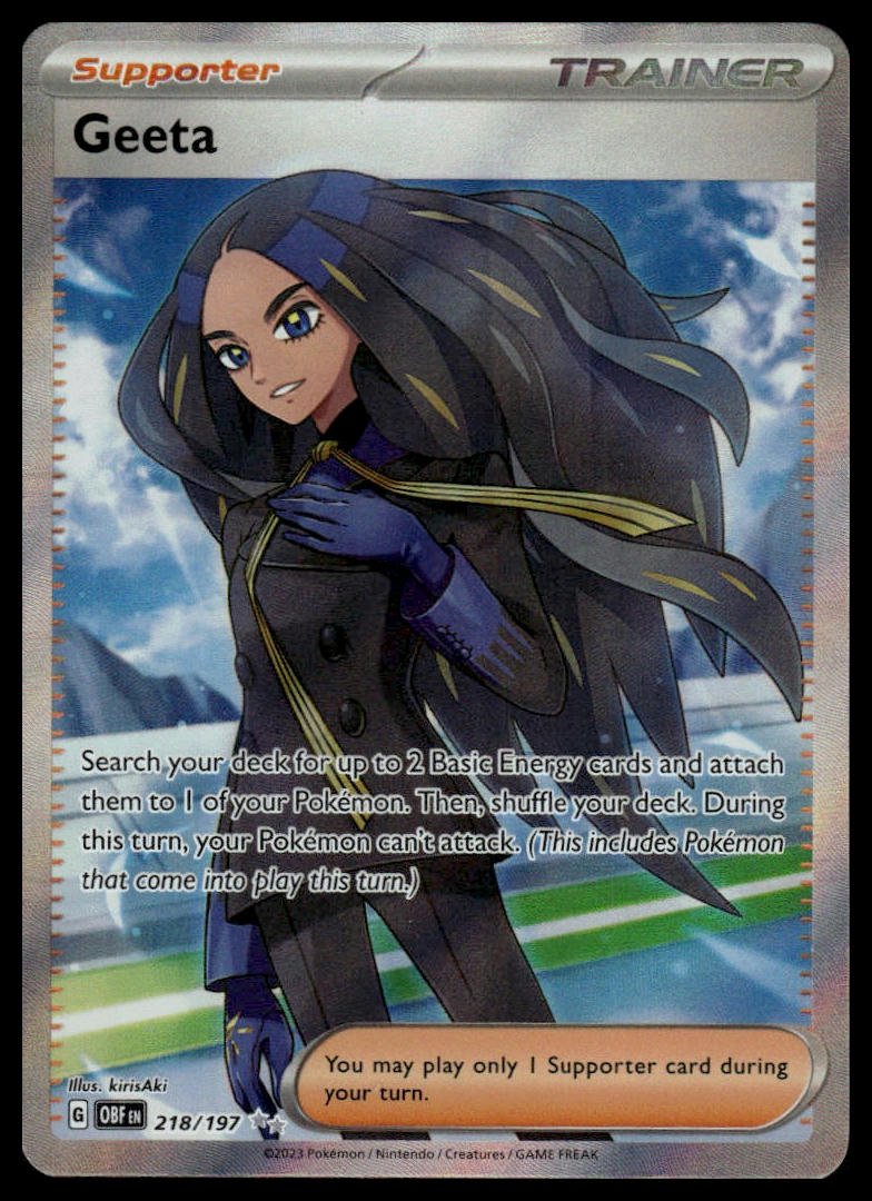 Pokémon TCG - Geeta (Obsidian Flames 218) - GameOn.games