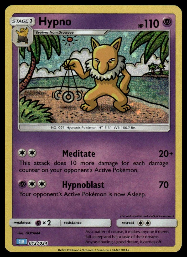 Pokémon TCG - Hypno (Trading Card Game Classic 012 CLB) - GameOn.games