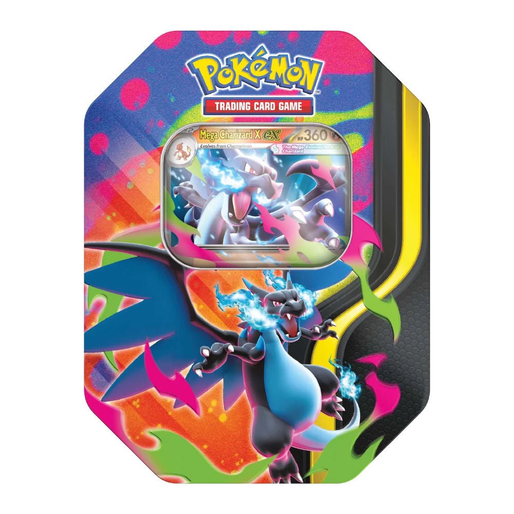 Pokémon TCG: Mega Charizard X EX Tin - GameOn.games