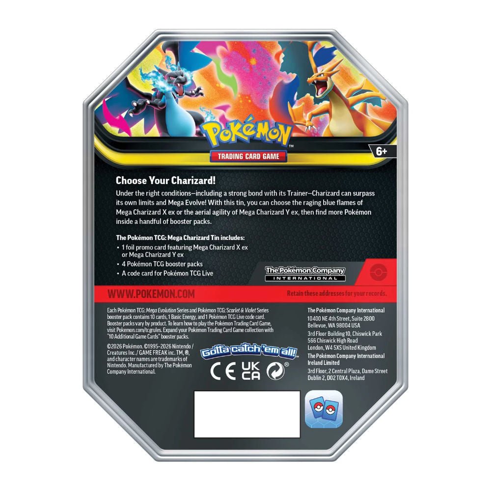 Pokémon TCG: Mega Charizard Y EX Tin - GameOn.games