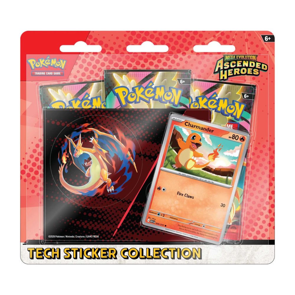 Pokémon TCG: Mega Evolution Ascended Heroes - Tech Sticker Collection - Charmander - GameOn.games