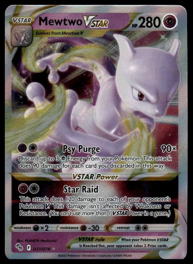 Pokémon TCG - Mewtwo VSTAR (Pokémon GO 031) - GameOn.games