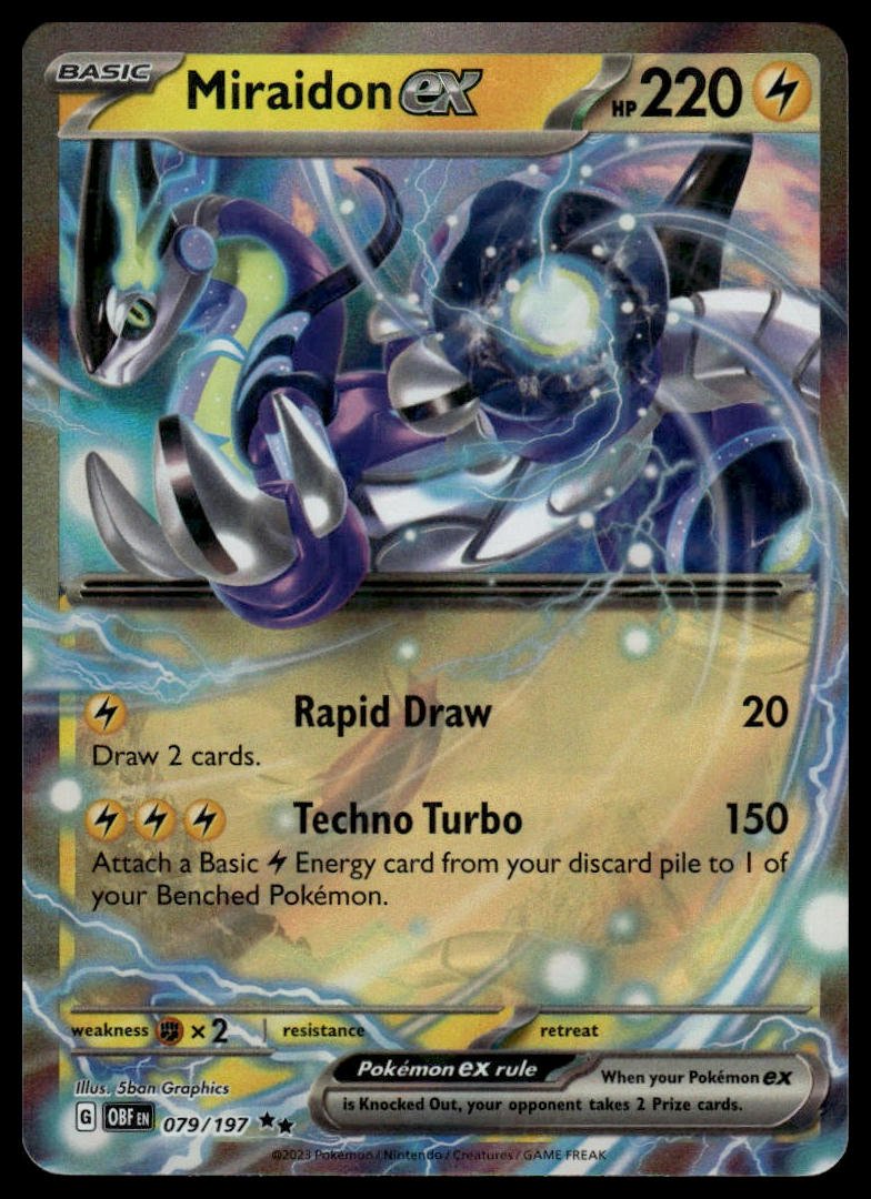 Pokémon TCG - Miraidon ex (Obsidian Flames 079) - GameOn.games