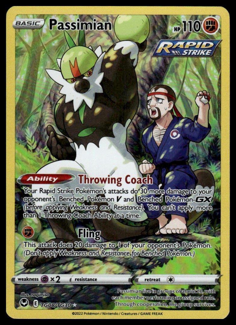 Pokémon TCG - Passimian (Silver Tempest TG08) - GameOn.games