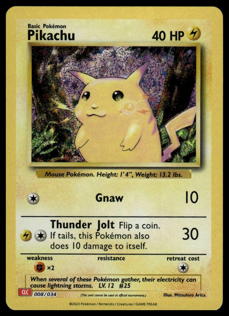 Pokémon TCG - Pikachu (Trading Card Game Classic 008 CLC) - GameOn.games