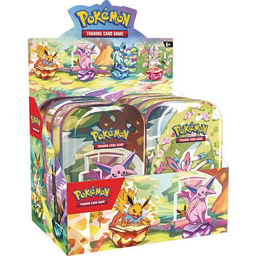 Pokémon TCG: Prismatic Evolutions - Mini Tin - Display (8 Mini Tins) - GameOn.games