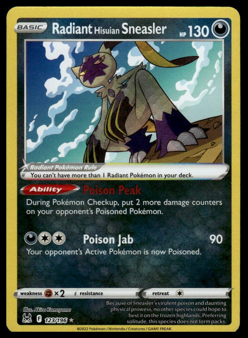 Pokémon TCG - Radiant Hisuian Sneasler (Lost Origin 123) - GameOn.games