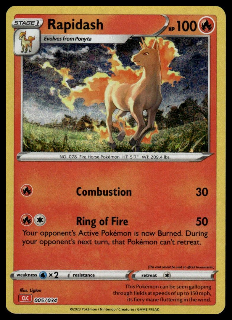 Pokémon TCG - Rapidash (Trading Card Game Classic 005 CLC) - GameOn.games
