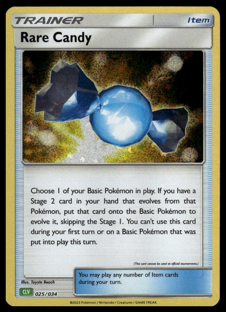 Pokémon TCG - Rare Candy (Trading Card Game Classic 025 CLV) - GameOn.games