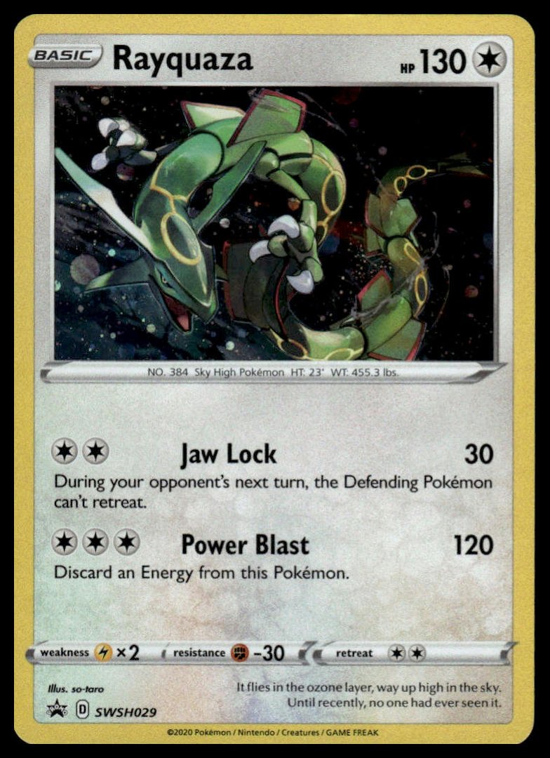 Pokémon TCG - Rayquaza (SWSH Black Star Promos SWSH029) - GameOn.games