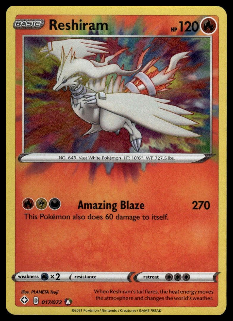 Pokémon TCG - Reshiram (Phantasmal Flames 017) - GameOn.games