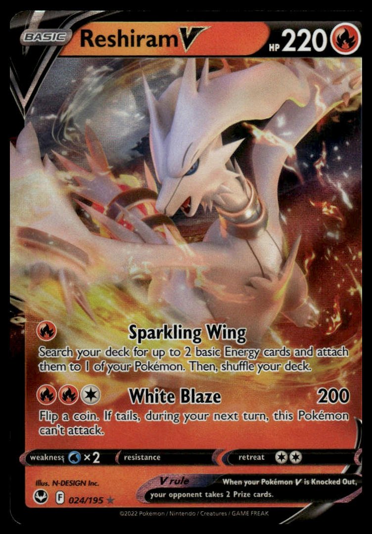 Pokémon TCG - Reshiram V (Silver Tempest 024) - GameOn.games