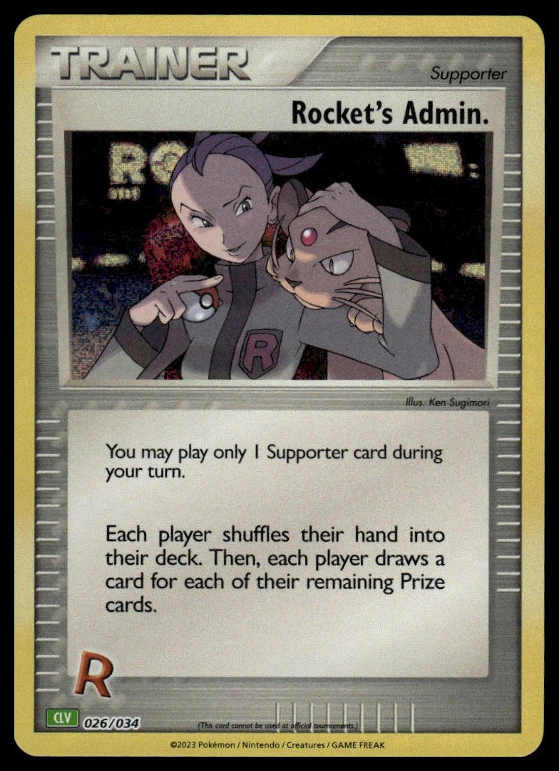 Pokémon TCG - Rocket's Admin. (Trading Card Game Classic 026 CLV) - GameOn.games