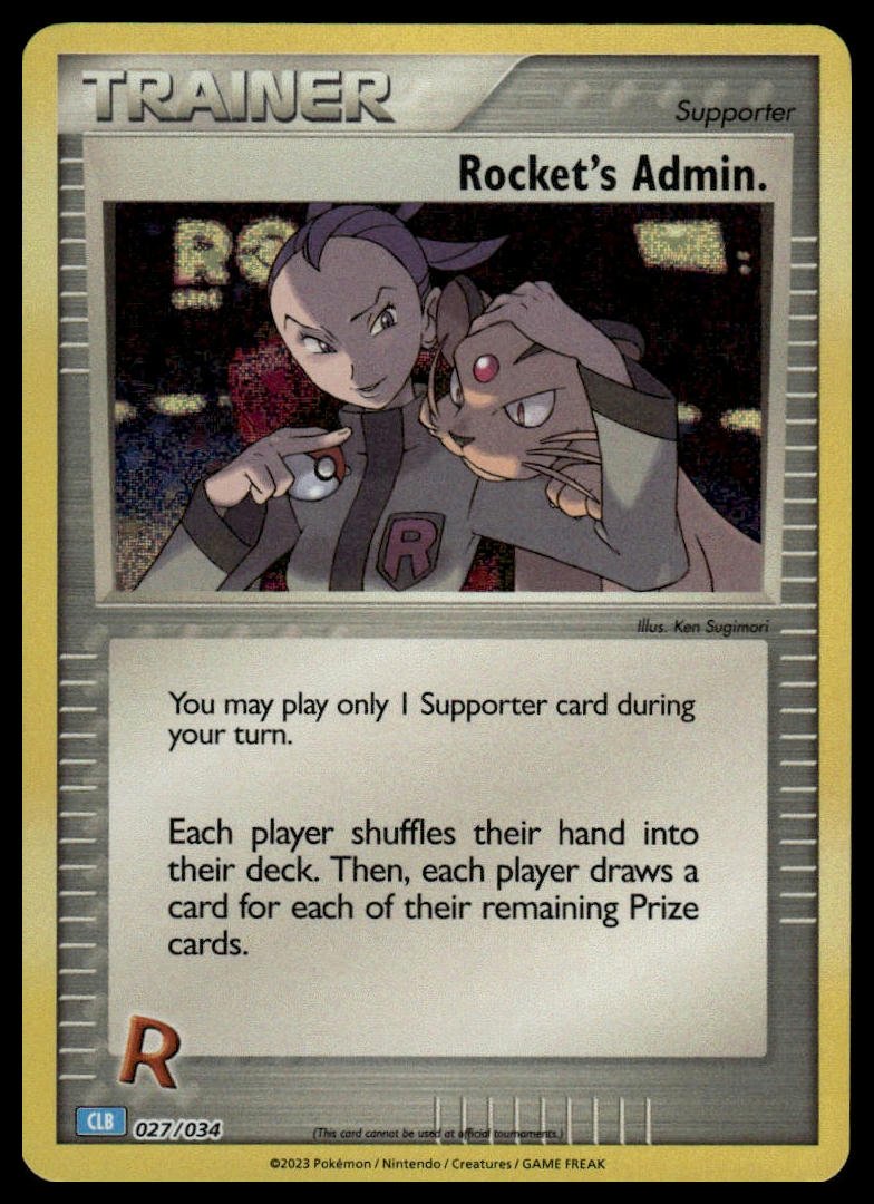 Pokémon TCG - Rocket's Admin. (Trading Card Game Classic 027 CLB) - GameOn.games