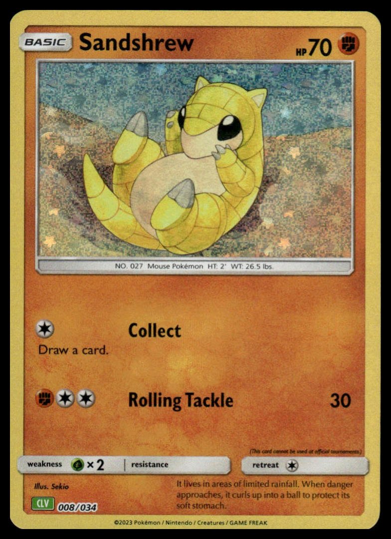 Pokémon TCG - Sandshrew (Trading Card Game Classic 008 CLV) - GameOn.games