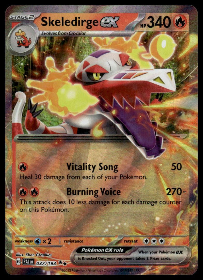 Pokémon TCG - Skeledirge ex (Paldea Evolved 037) - GameOn.games