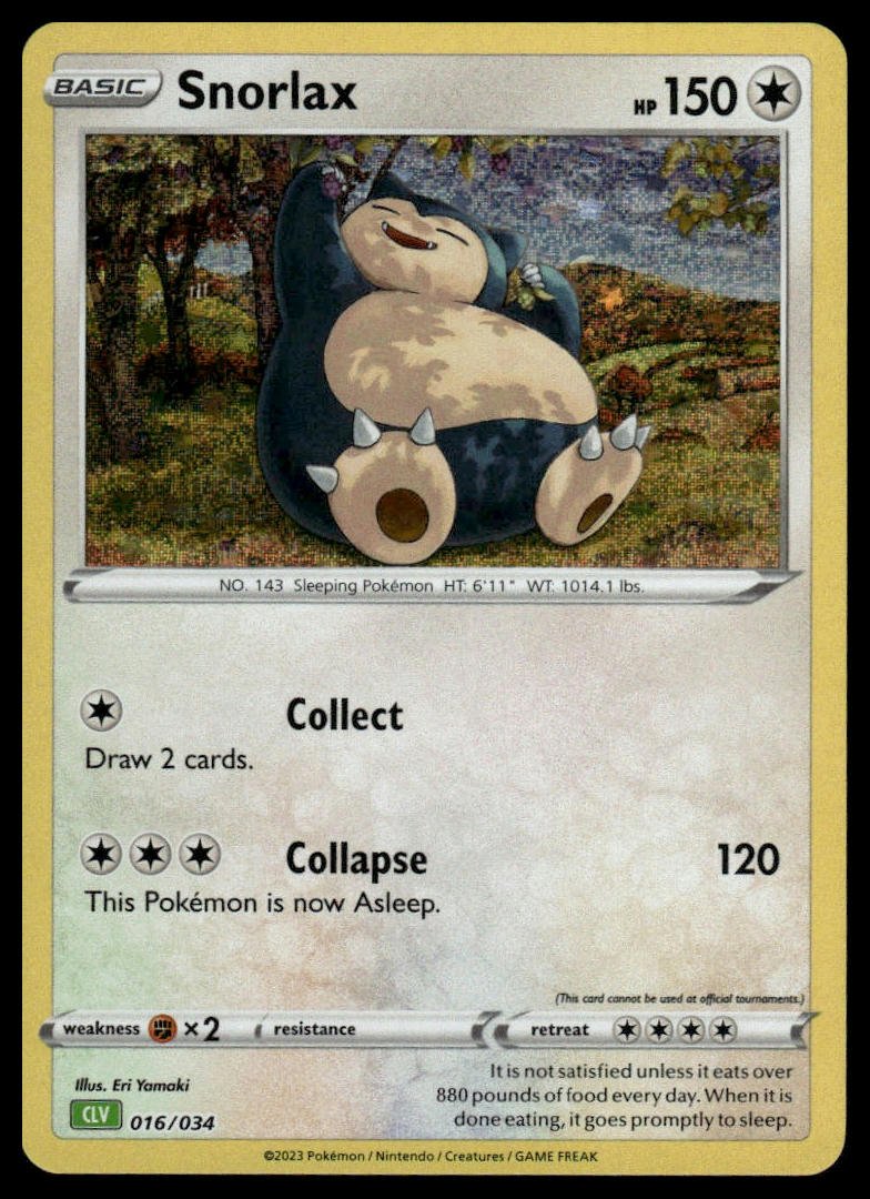 Pokémon TCG - Snorlax (Trading Card Game Classic 016 CLV) - GameOn.games