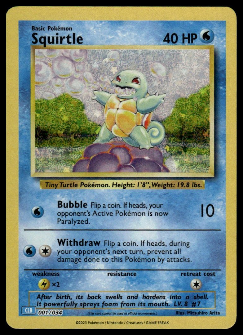 Pokémon TCG - Squirtle (Trading Card Game Classic 001 CLB) - GameOn.games
