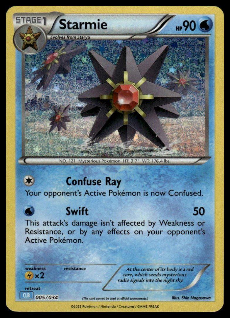 Pokémon TCG - Starmie (Trading Card Game Classic 005 CLB) - GameOn.games