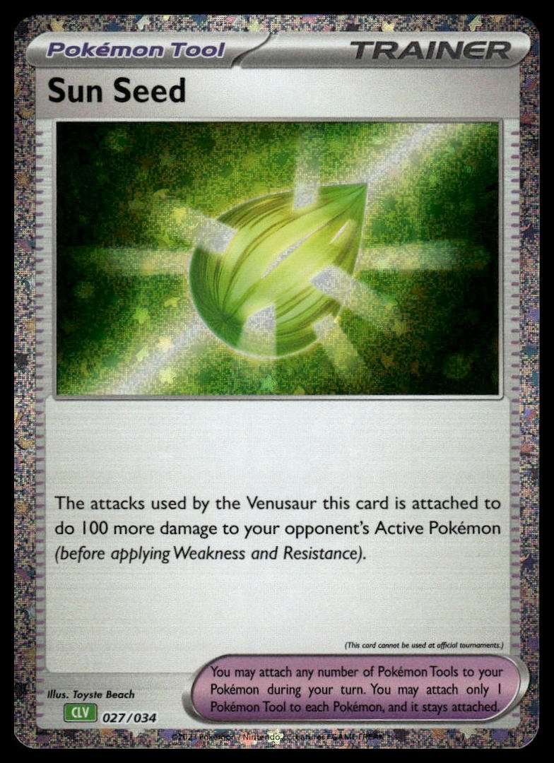 Pokémon TCG - Sun Seed (Trading Card Game Classic 027 CLV) - GameOn.games