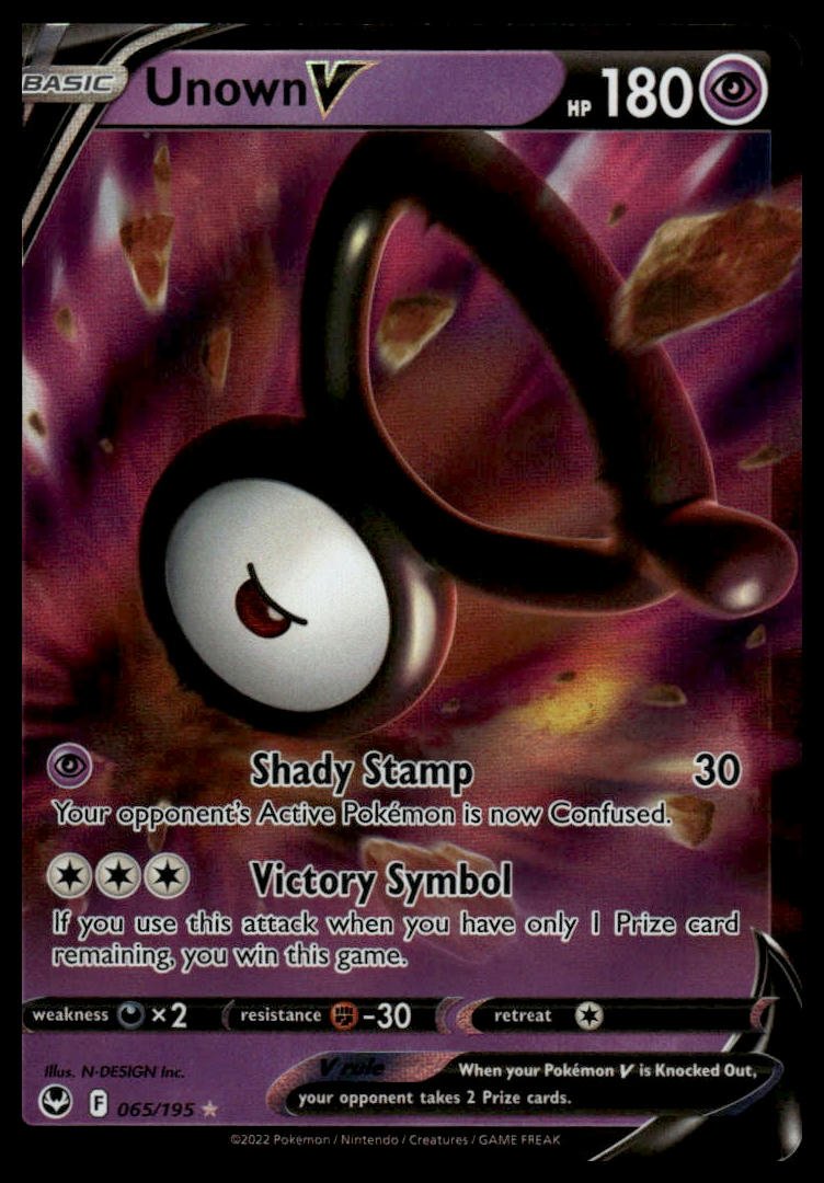 Pokémon TCG - Unown V (Silver Tempest 065) - GameOn.games