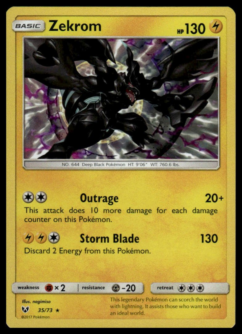 Pokémon TCG - Zekrom (Shining Legends 35) - GameOn.games