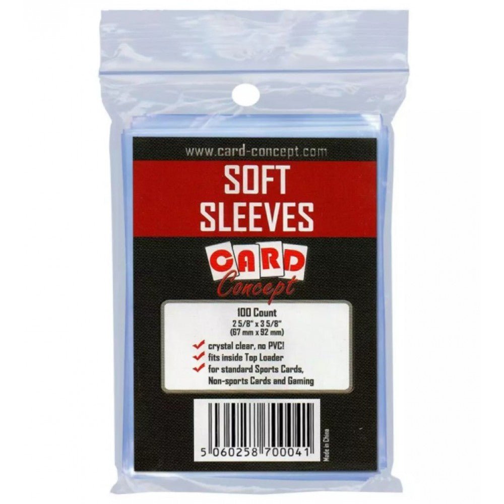 Single Card Holder Soft Sleeves (100ct) - GameOn.games