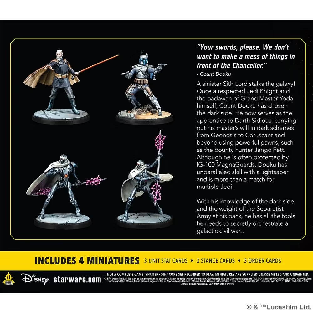 Star Wars: Shatterpoint: Twice the Pride - Count Dooku Squad Pack - GameOn.games