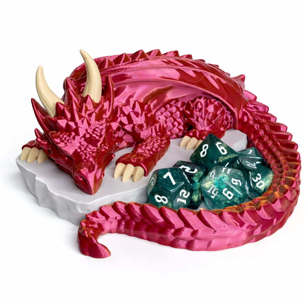 The Citadel Guardian Dice Roller & Snoozing Drake Dice Holder - GameOn.games