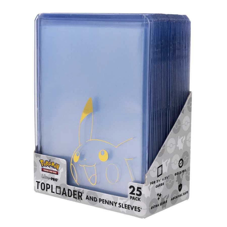 Ultra Pro Pikachu Toploader & Penny Sleeves Combo Pack (25 Pack) - GameOn.games