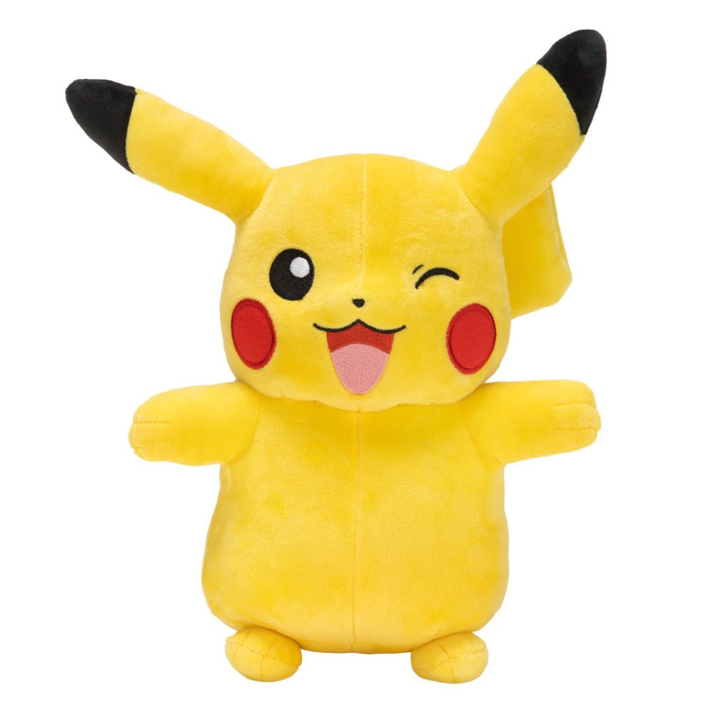 Winking Pikachu 12in Plush - GameOn.games