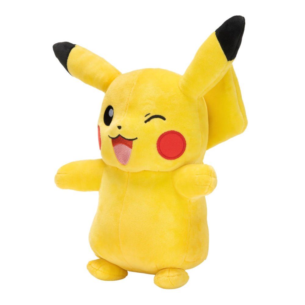 Winking Pikachu 12in Plush - GameOn.games