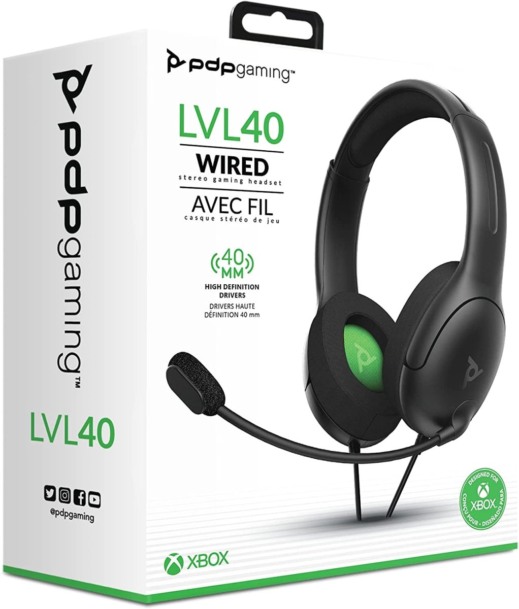 PDP LVL40 Headset - Black - GameOn.games