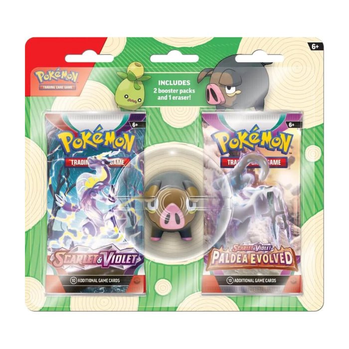 Pokémon TCG: Back to School Eraser Blister Set - Lechonk - GameOn.games