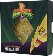 Power Rangers Medallion - 24k Gold Plated Limited Edition - GameOn.games