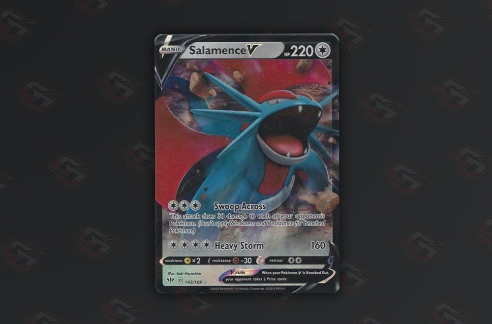 Salamence V 143/189 (Half Art/Half Body) - Ultra Rare - GameOn.games