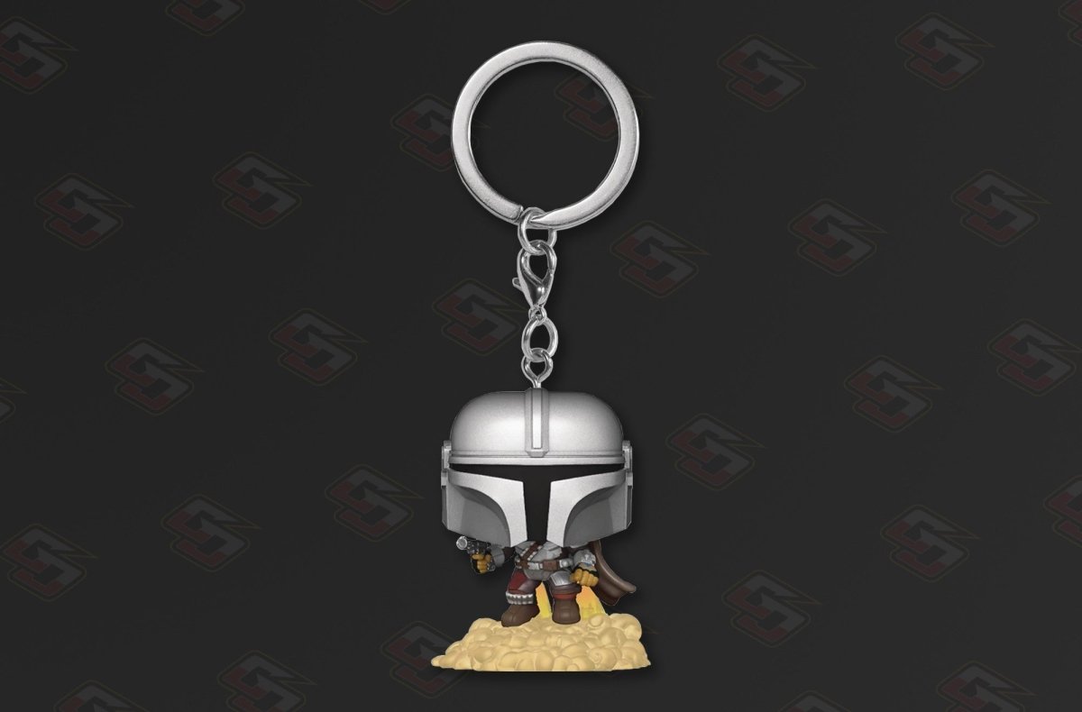 The Mandalorian: The Mandalorian with Blaster - Pocket Pop! Keychain - GameOn.games