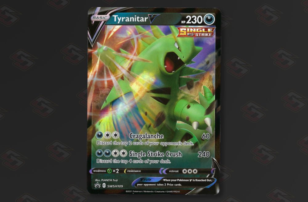 Tyranitar V Black Star Promo Pokemon Card - SWSH109 - GameOn.games